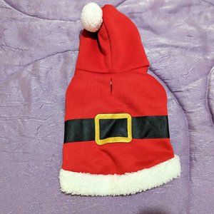 Sydney & Co Dog Santa Jacket Coat Hoodie Costume Size XS NWT!